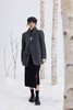 ESTELLICA 灰色气质围脖羊毛呢子大衣外套 21660 商品缩略图2