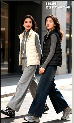 586298智能发热羽绒马甲 商品图0