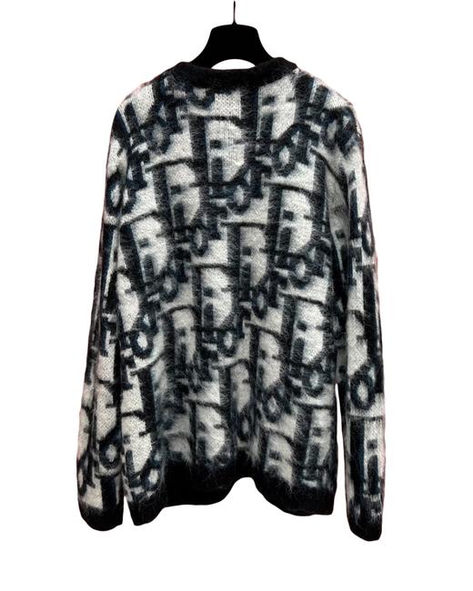 男款马海毛提花针织开衫he010 商品图1