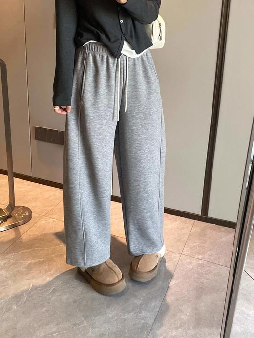 D120833慵懒舒适休闲风加绒九分羊绒气球裤女士阔腿裤 商品图13