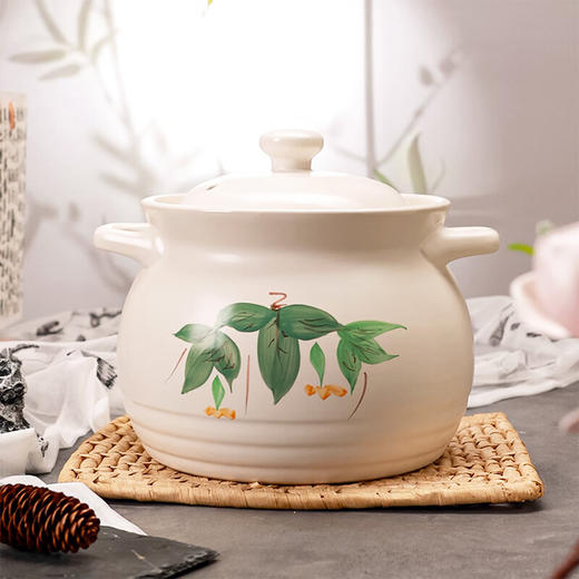 【春华福绵汤煲】陶煲王新款白色陶瓷煲汤砂锅炖锅家用煤气专用耐高温 商品图6