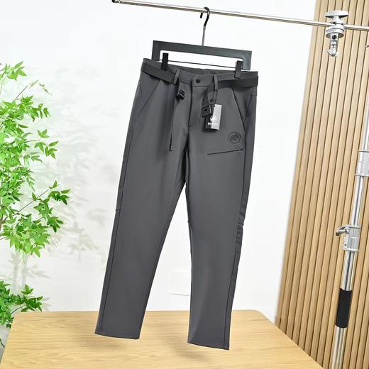 D120829新款2025冬季户外运动休闲加绒软壳冲锋裤男款 商品图2