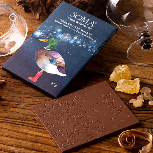 企鹅市集|加拿大进口SOMA单源/增味巧克力 33/65/90g 多口味可选 黄油朗姆/香草/芒果/覆盆子等 商品图9