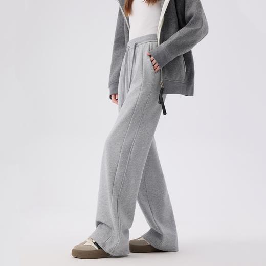 DANMO旦茉加绒卫裤 | 侧面拼接设计 软糯柔感面料 加绒加厚 保暖舒适 商品图1