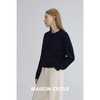 MAISON CECILE 复古绞花肌理感软糯羊毛修身圆领经典百搭针织开衫 商品缩略图4