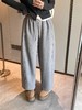 D120833慵懒舒适休闲风加绒九分羊绒气球裤女士阔腿裤 商品缩略图9