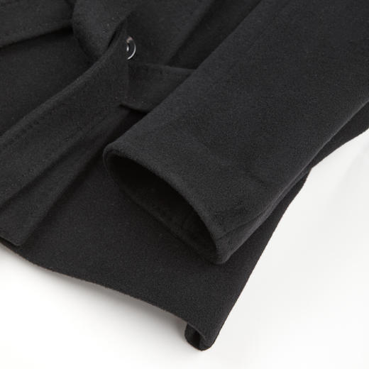 ROMI STUDIO秘鲁羊驼超细澳毛西装领收腰毛呢大衣外套RWCWW87287 商品图6