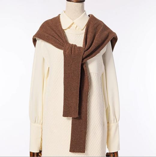 【实付满599赠围巾帽子1件】Famecoco范可儿品牌冬款围巾帽子，数量有限，送完为止 商品图3