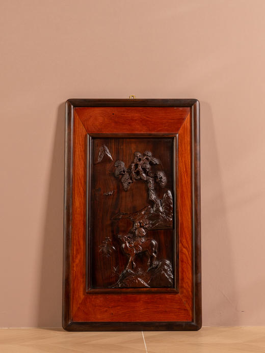 二十世纪	红木福禄寿挂屏 商品图0