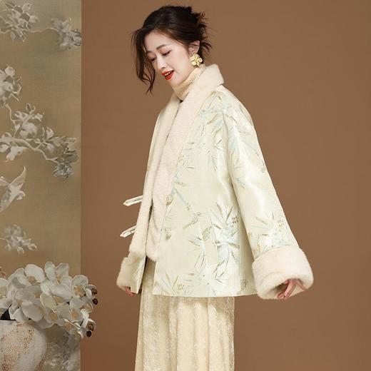 新中式国风羽绒服，中国风提花长袖百搭款OY24389 商品图3