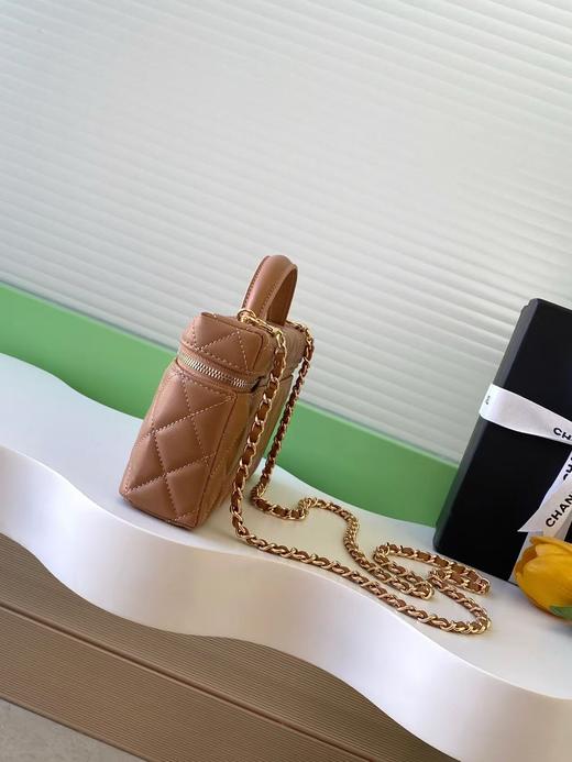 香奈儿 羊皮鸳鸯扣25C LP手柄化妆包盒子包（LZ） 商品图3