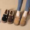 丁摩 博肯鞋女秋冬季新款加绒保暖毛毛棉鞋平底乐福鞋女鞋冬天鞋5ZF-91597 商品缩略图0