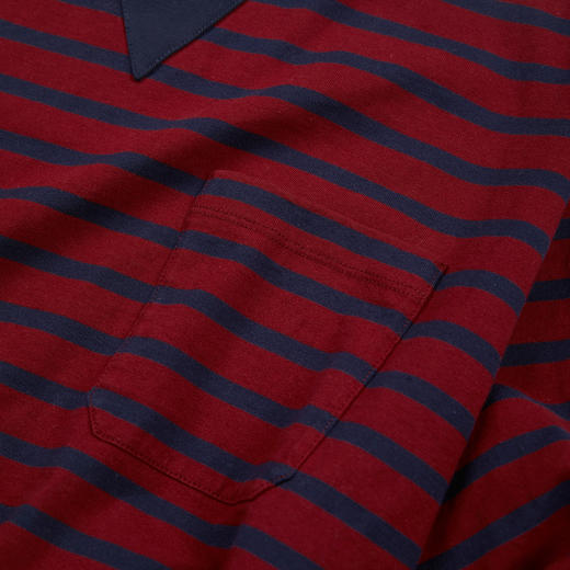 ROMI STUDIO “舒适气质”条纹棉质撞色V领针织上衣 RWDSSU1540 商品图6