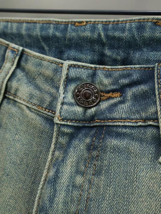 D120822简单儒雅男士精典纯色水洗休闲牛仔裤 商品图9