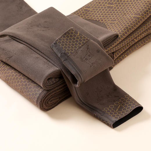 雪中飞黑金光感蓄热收腹提臀高腰芭比裤 中厚款 8615 商品图5