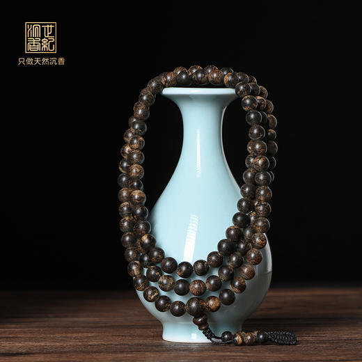 天然富国岛沉香佛珠 沉水级 7mm*108颗 24克 SP12293 商品图0