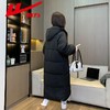 回力羽绒棉服女中长款宽松棉袄2024新款冬季加厚保暖过膝连帽棉衣 商品缩略图7