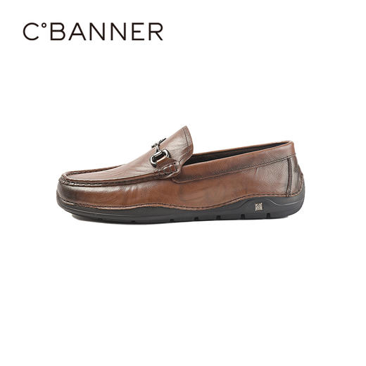 千百度2026春季男鞋甄选优质牛皮革 柔软舒适乐福鞋A26116354 商品图1