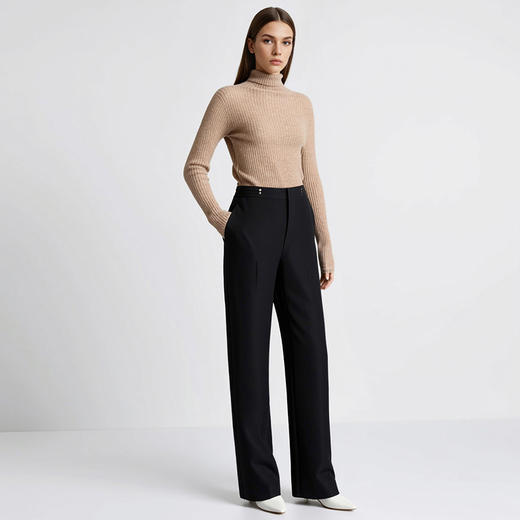 EITIE爱特爱冬季新款舒适保暖高领100%山羊绒针织衫8001711 商品图10