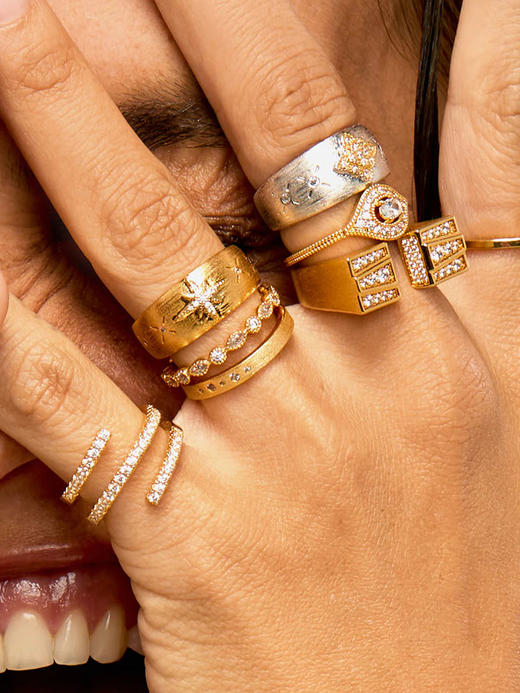 订购8周到｜MYA-BAY-WHITE MAJESTIC EYE-白色 锆石 戒指［比利时设计师］ 商品图1