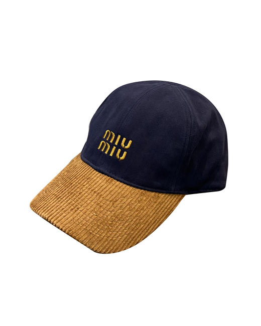 中性款灯芯绒棒球帽la017 商品图0