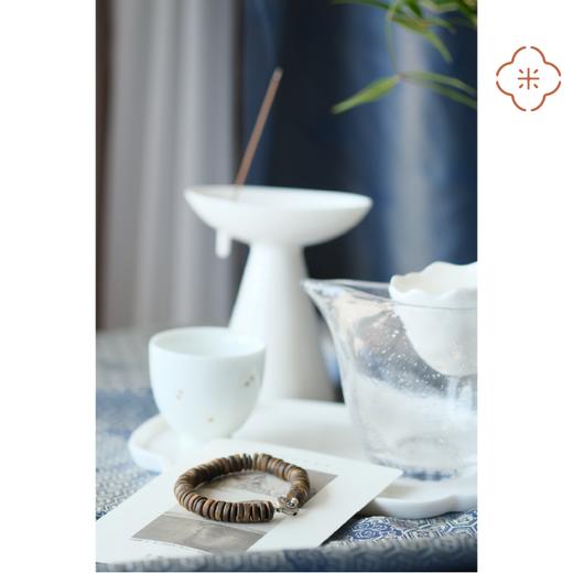 米马饰物 天然琪楠药片手钏 藏地云纹银饰 选自由自在的路 商品图2