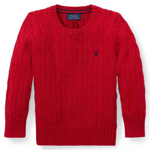 【秒杀价已调 直接拍】2025 新款 Ralph Lauren/拉夫劳伦 RL 经典常青款 绞花圆领 编结针织毛衫 可配亲子装 商品图9