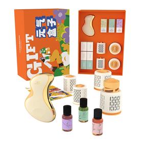 和正元气盒子HZ-BOX-1（2个艾灸罐-2+2个艾灸罐-3+1个电动刮痧仪G2+精油三罐+四盒艾柱+两盒胶贴）