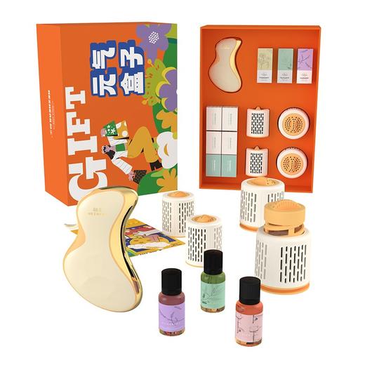 和正元气盒子HZ-BOX-1（2个艾灸罐-2+2个艾灸罐-3+1个电动刮痧仪G2+精油三罐+四盒艾柱+两盒胶贴） 商品图0
