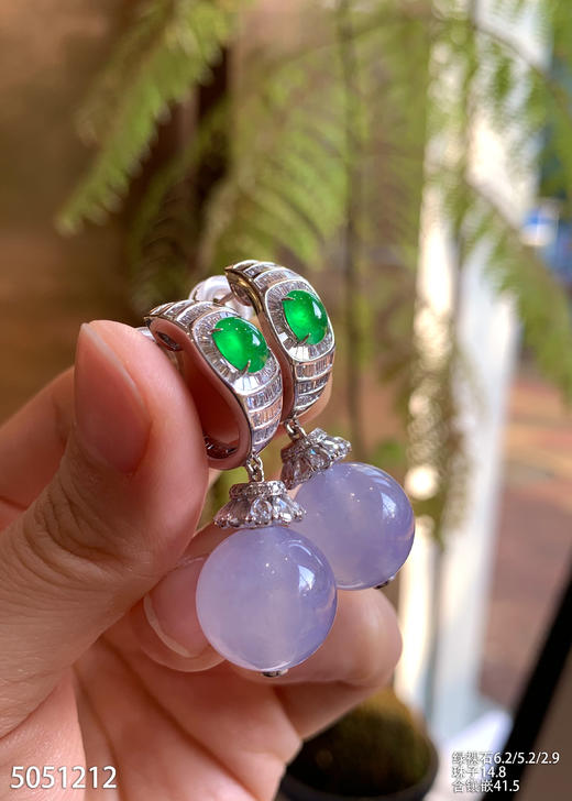 紫罗兰珠子耳坠【5051212】具体价格微信咨询 商品图1