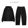PLUS CRASH冬季加厚绒保暖卫衣卫裤男女同款多结构抽褶设计感套装 商品缩略图3