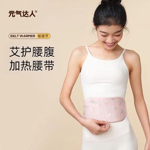 陈艾红花绒热敷腰带 9档控温3档定时 3年陈艾温暖身体  久坐送礼父母女友办公室姨妈期腰部湿气 元气达人热敷电热腰带 商品图0