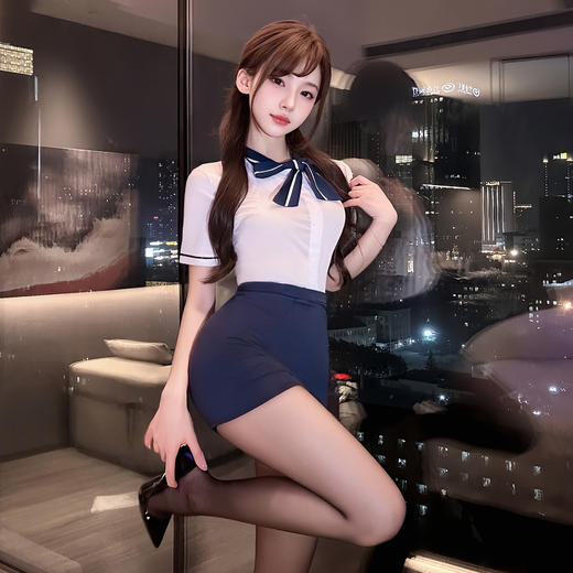 霏慕 云端心机空姐制服套装6414 商品图3