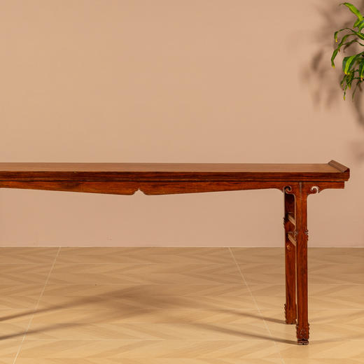 二十世纪	黄花梨独板壸门牙板插肩榫翘头案 商品图4