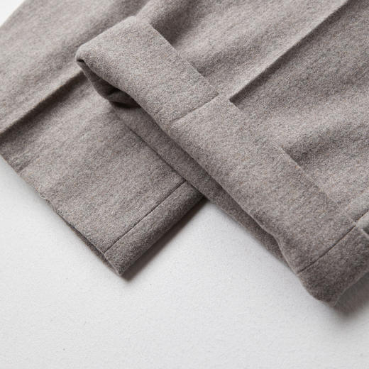 ROMI STUDIO“自我轮廓”羊毛混纺倒褶斜纹极简休闲西裤 RWCWXG5345 商品图3