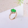 【旺财】满绿翡翠镶钻戒指-JZ12209085 商品缩略图1