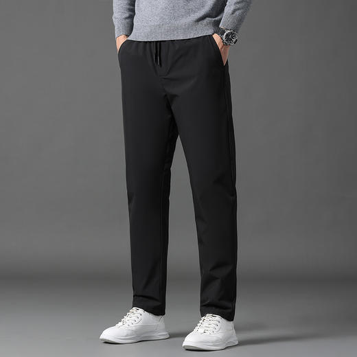 【鹅绒羽绒裤】罗蒙冬季羽绒裤男士保暖舒适直筒版型腰部抽绳设计时尚休闲通勤长裤子 商品图1