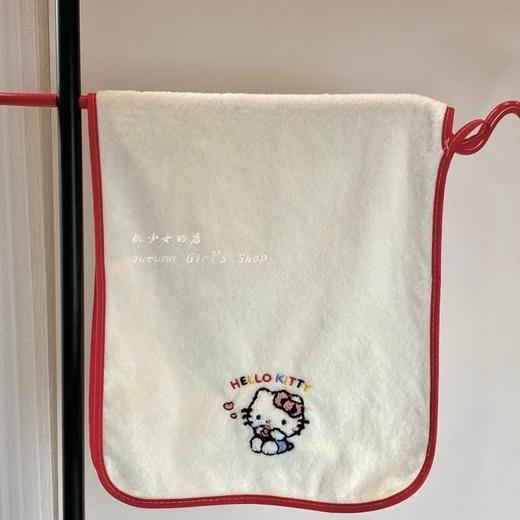 【YW】无忧购39元2套ins风kt猫浴巾毛巾套装女生宿舍家用珊瑚绒吸水速干不掉毛毛巾65535（截单后3-5天发货) 商品图4