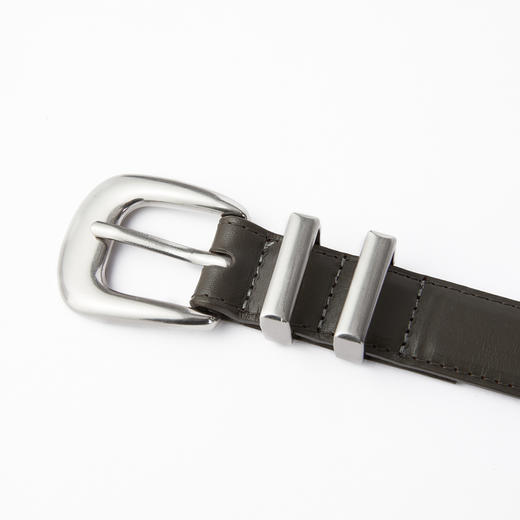 谜底牛皮革腰带2026春季新品哑呖色扣头时髦百搭皮带女261MQ0405 商品图1