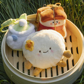 杭州西湖景区文创美食毛绒玩偶挂件创意礼物东坡肉定胜糕娃娃