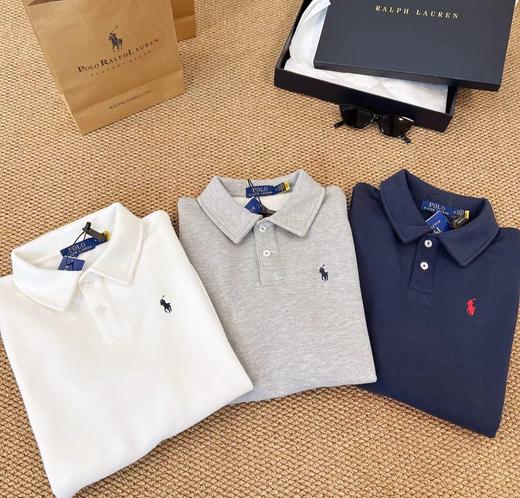 D120819秋冬新品基础款标志性小马标内里加绒Polo衫男女同款 商品图1