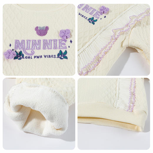 迪士尼女童摇粒绒冬季加绒套头卫衣XD4DS034
 商品图5