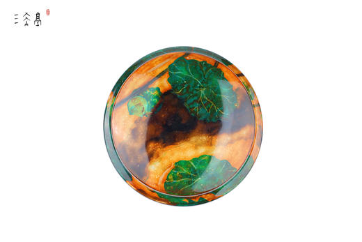 三希堂  流霞系列  《荷》大漆茶罐 商品图2