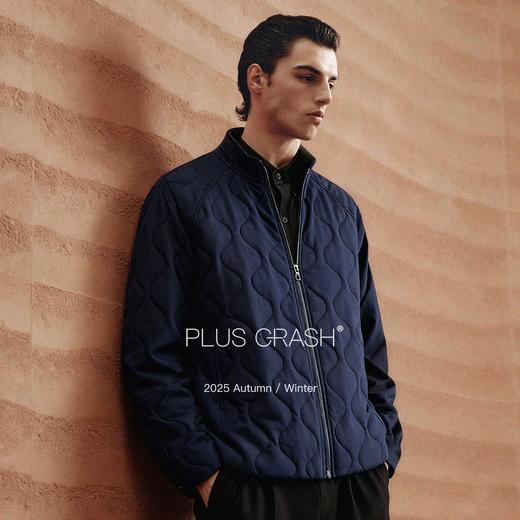 PLUS CRASH冬季葫芦花中山立领轻盈简约休闲保暖男女同款棉服外套 商品图2