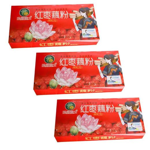 【俊发城百合苑小店自提 不发快递】红枣藕粉   颗粒型  200g   枣香浓郁     冲调方便 商品图0