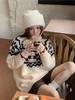 【YW】无忧购“礼物季”复古圣诞氛围感费尔岛提花毛衣女长袖套头针织上衣8336（截单后3-5天发货） 商品缩略图3