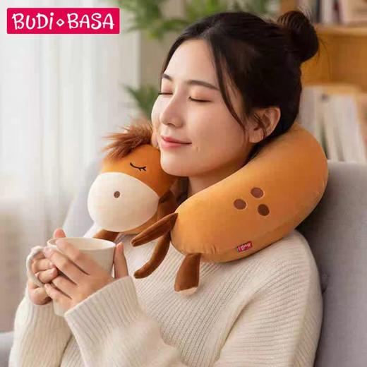 4楼Eubelle欧蓓 BUDIBASA巴迪宝思便携颈枕U型枕毛绒公仔 马年吉祥物新年礼物 活动价：188元 商品图1