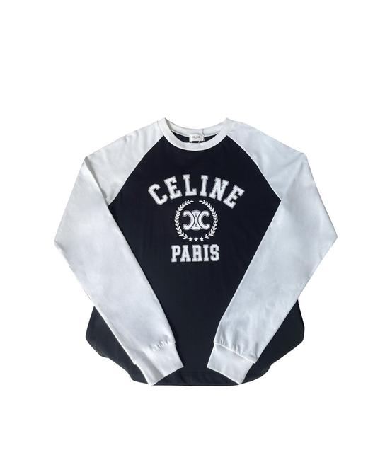 中性款印花插肩长袖T恤he008 商品图0