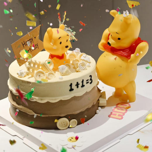 维尼熊蛋糕1+1=3蛋糕 商品图1