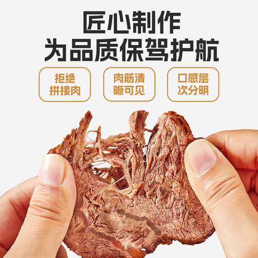 【配料表只有牛肉和盐 高蛋白】【健身伴侣零食 小包装随身携带】袋鼠先生 轻卤牛腱肉55g/袋 商品图1